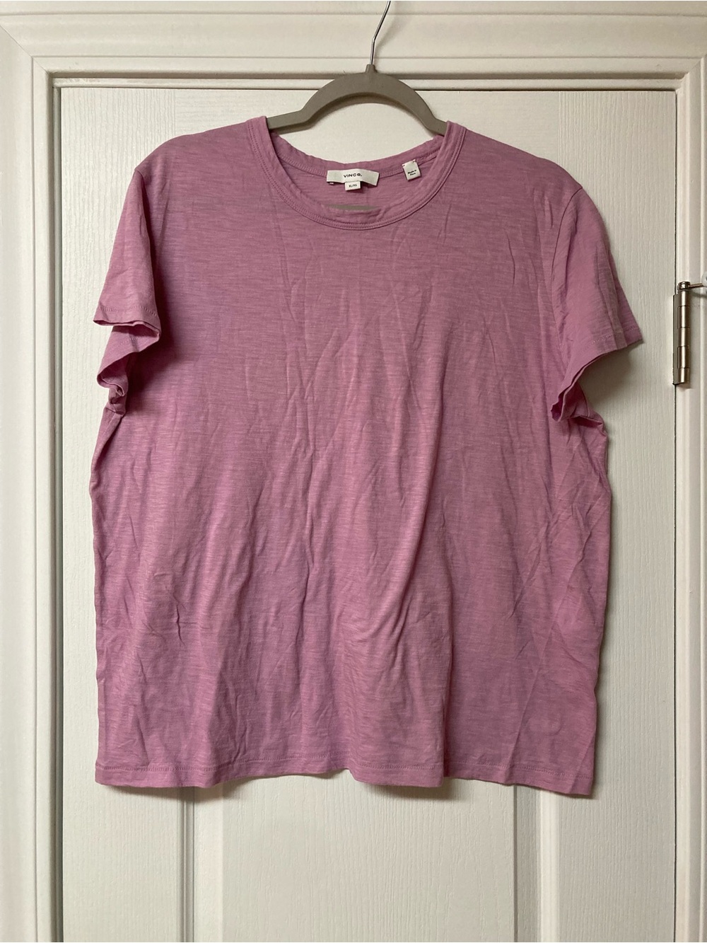 Vince Orchid Pima Cotton Tee Top